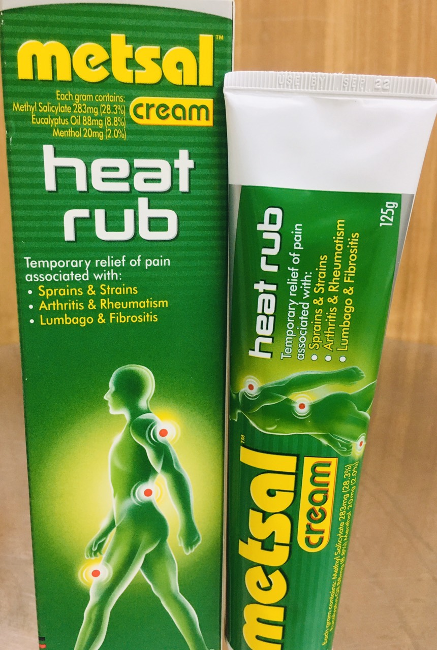 Dầu xoa bóp Metsal heat rub cream 125g