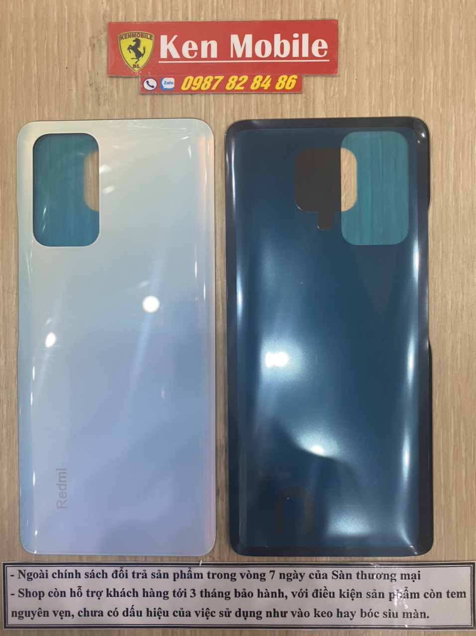 Nắp Lưng Ráp Máy Thay Thế Cho Xaomi Redmi Note 10 Pro, Loại 1 (tặng tuýp keo dán)
