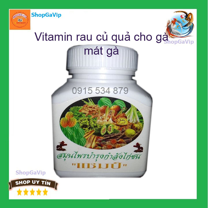 Vitamin rau củ quả cho gà đá mát khỏe [ShopGaVip]