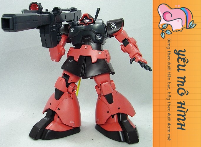 Gundam MG Rick DOM CHAR Custom Daban Tặng kèm Decal cà và Pilot figure
