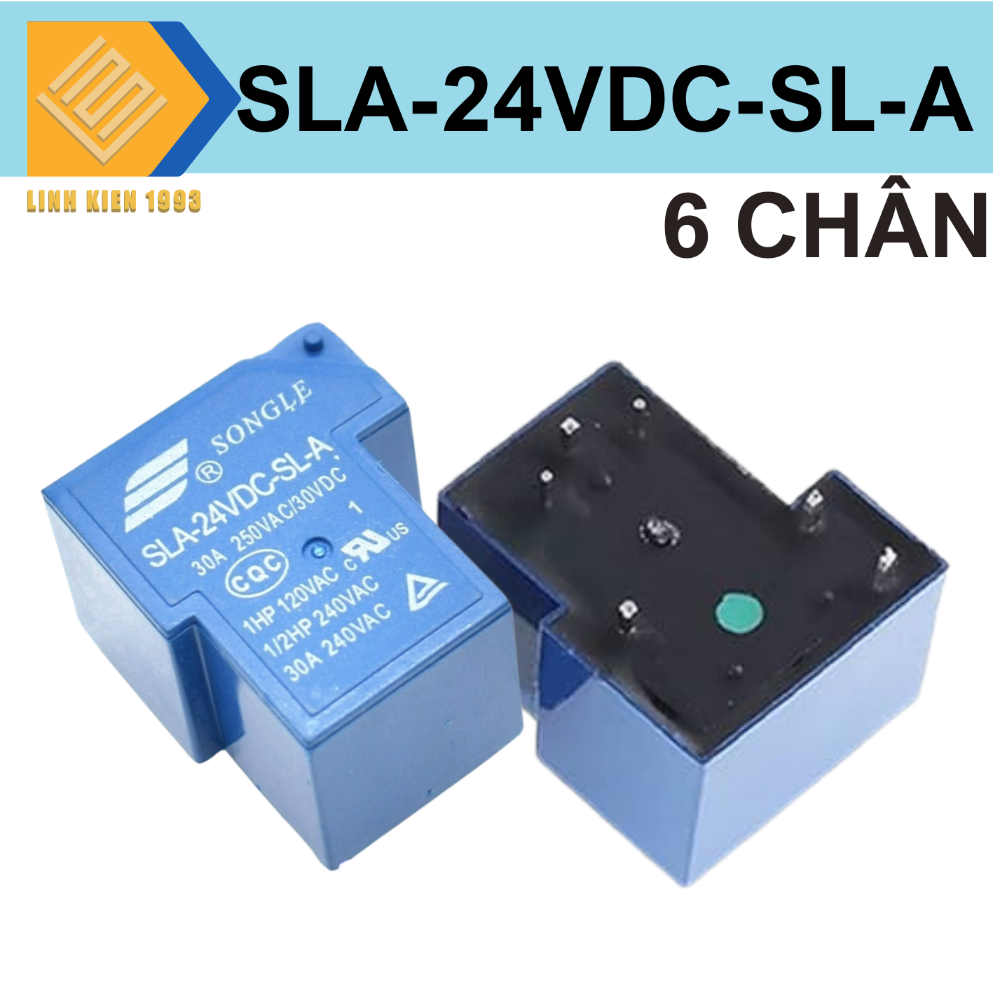 Relay sla-05vdc-sla / sla-12vdc-sla / sla-24vdc-sla 30a 6 chân