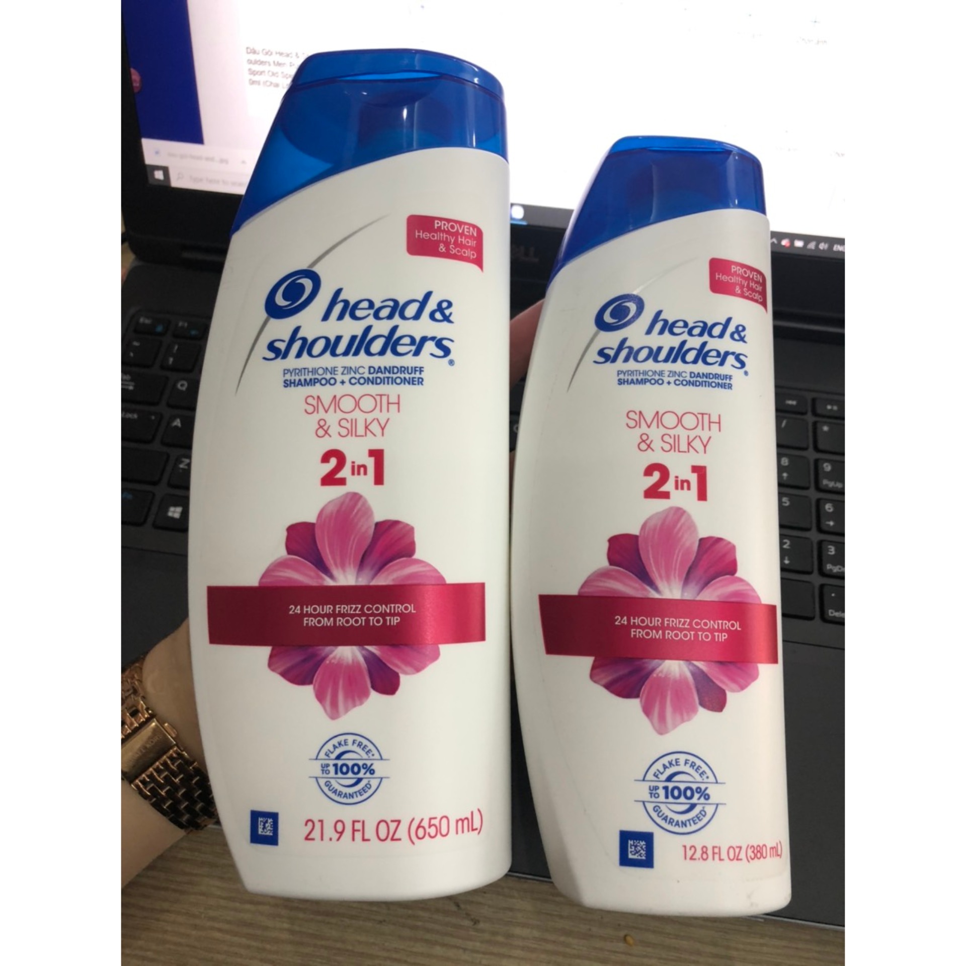 Dầu Gội - Xả Head & Shoulders Smooth & Silky 2in1 650ml (Chai Lớn)