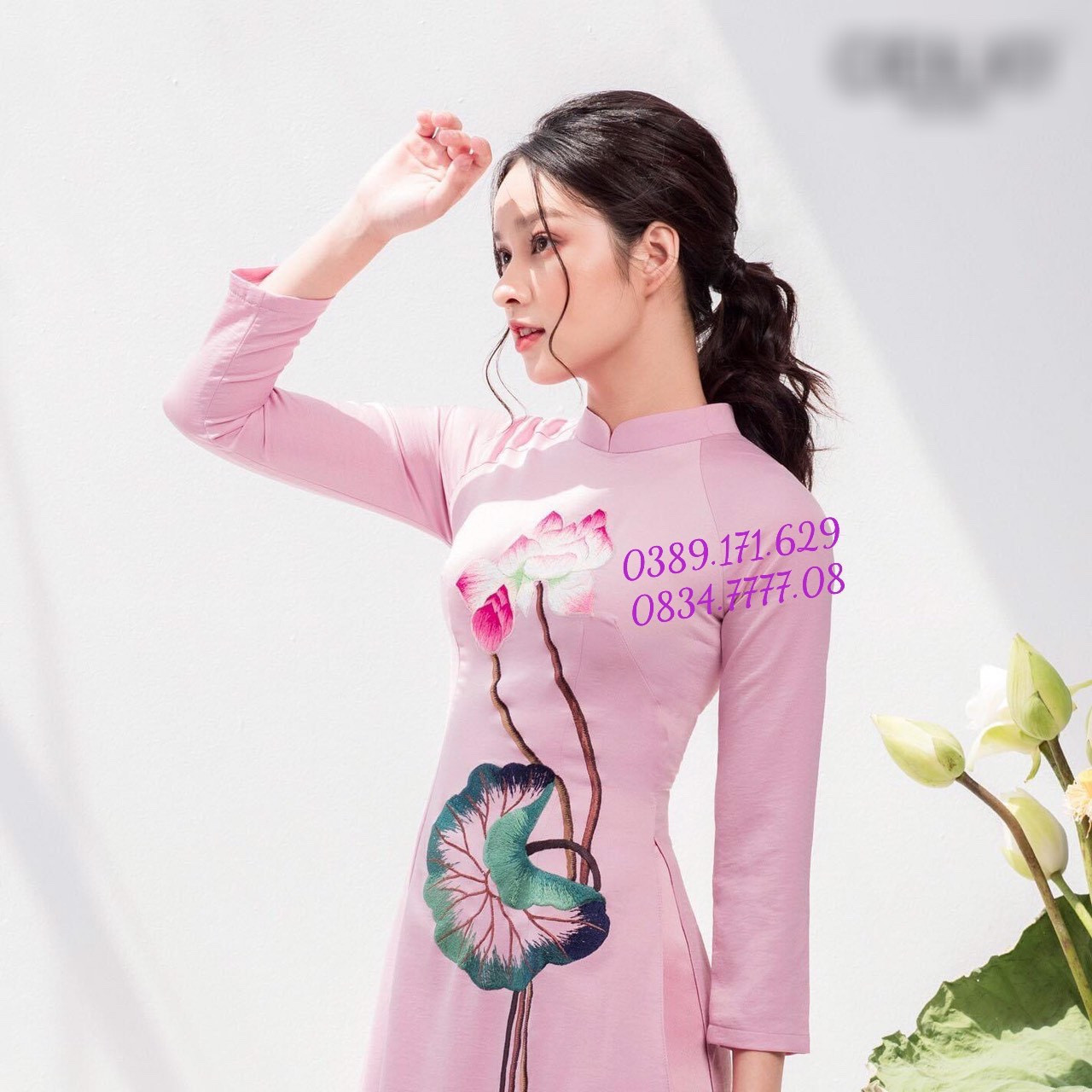 ÁO DÀI LỤA TÂY THI THÊU HOA💥💥SIÊU RẺ - SIÊU ĐẸP
