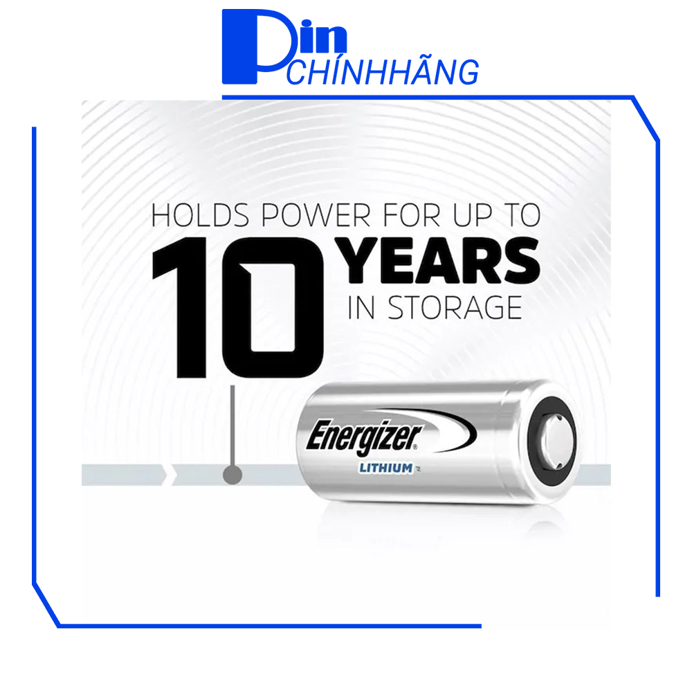 3 viên Pin Energizer 123 chuẩn Lithium điện áp 3V