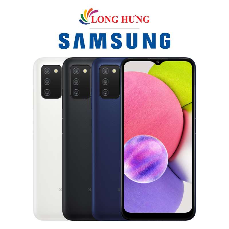 Điện thoại Samsung Galaxy A03s (4GB/64GB) - Hàng Chính Hãng - Thiết kế thời trang, viên pin dung lượng lớn 5000mAH, bộ 3 Camera cực đỉnh