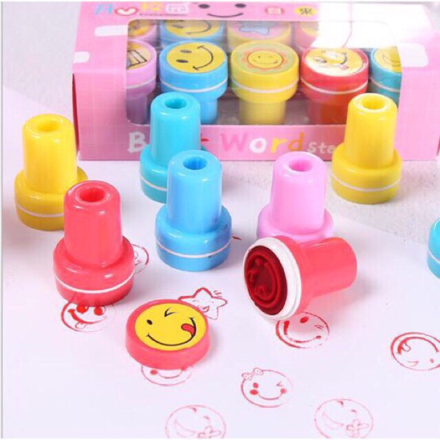 Vĩ 10 cái con dấu đồ chơi hình vui nhộn
