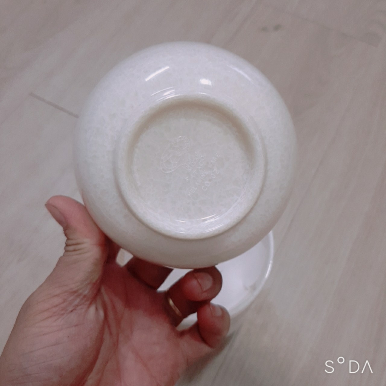 Chén Cơm CO02 melamine vân đá Kem Cao Cấp