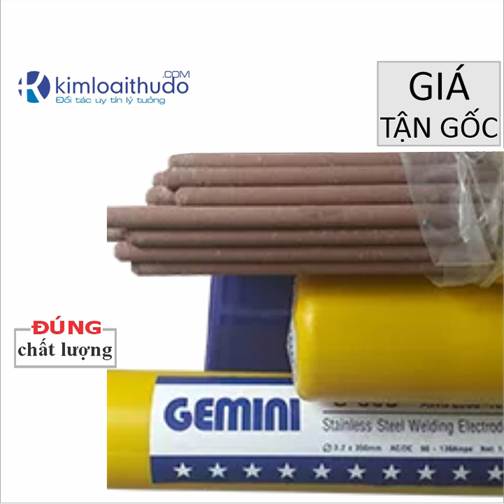 Combo 5 que hàn Inox G-308 Gemini phi 3.2mm
