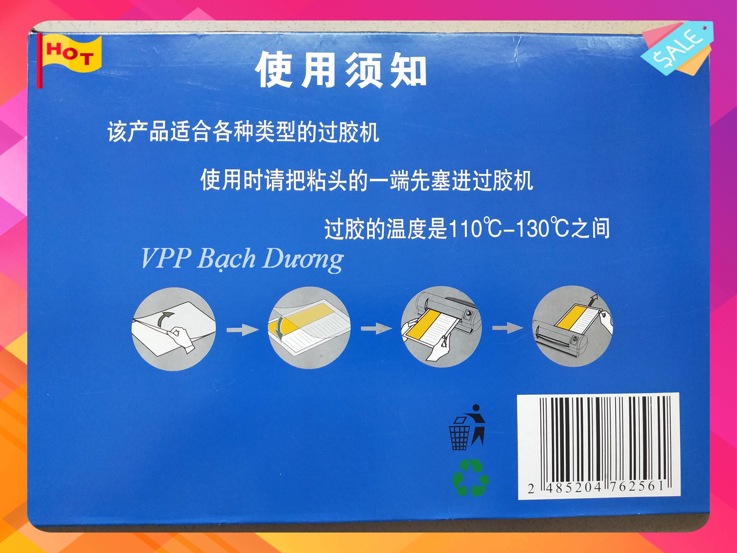 Nhựa ép plastic a4 60 mic - 100 tờ/hộp