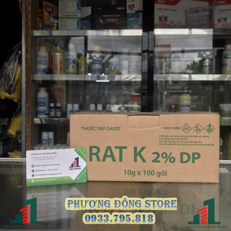 Thuốc diệt chuột dạng bột RAT K - 10G