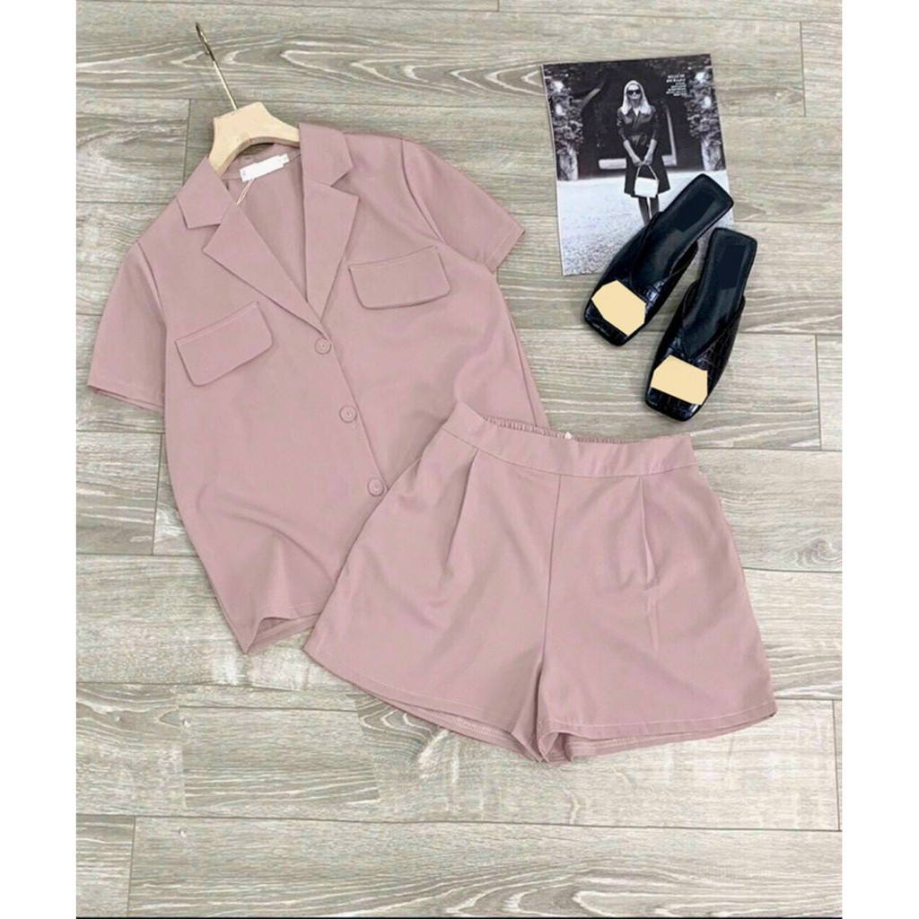 [HCM]SET BỘ ĐŨI CỔ VEST DỄ THƯƠNG FULL SIZE TH LAMIA