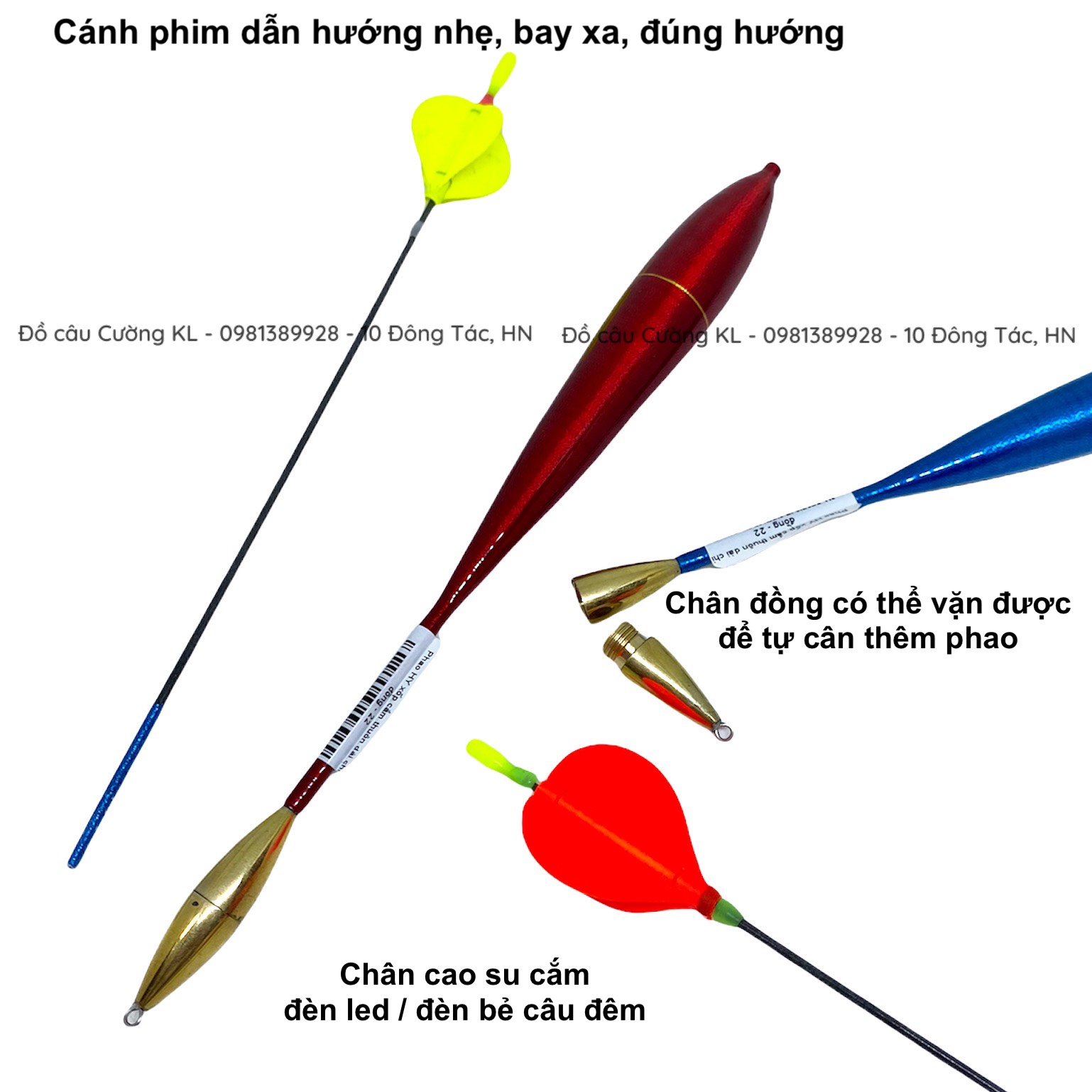 Phao xốp cọng cắm thuôn dài