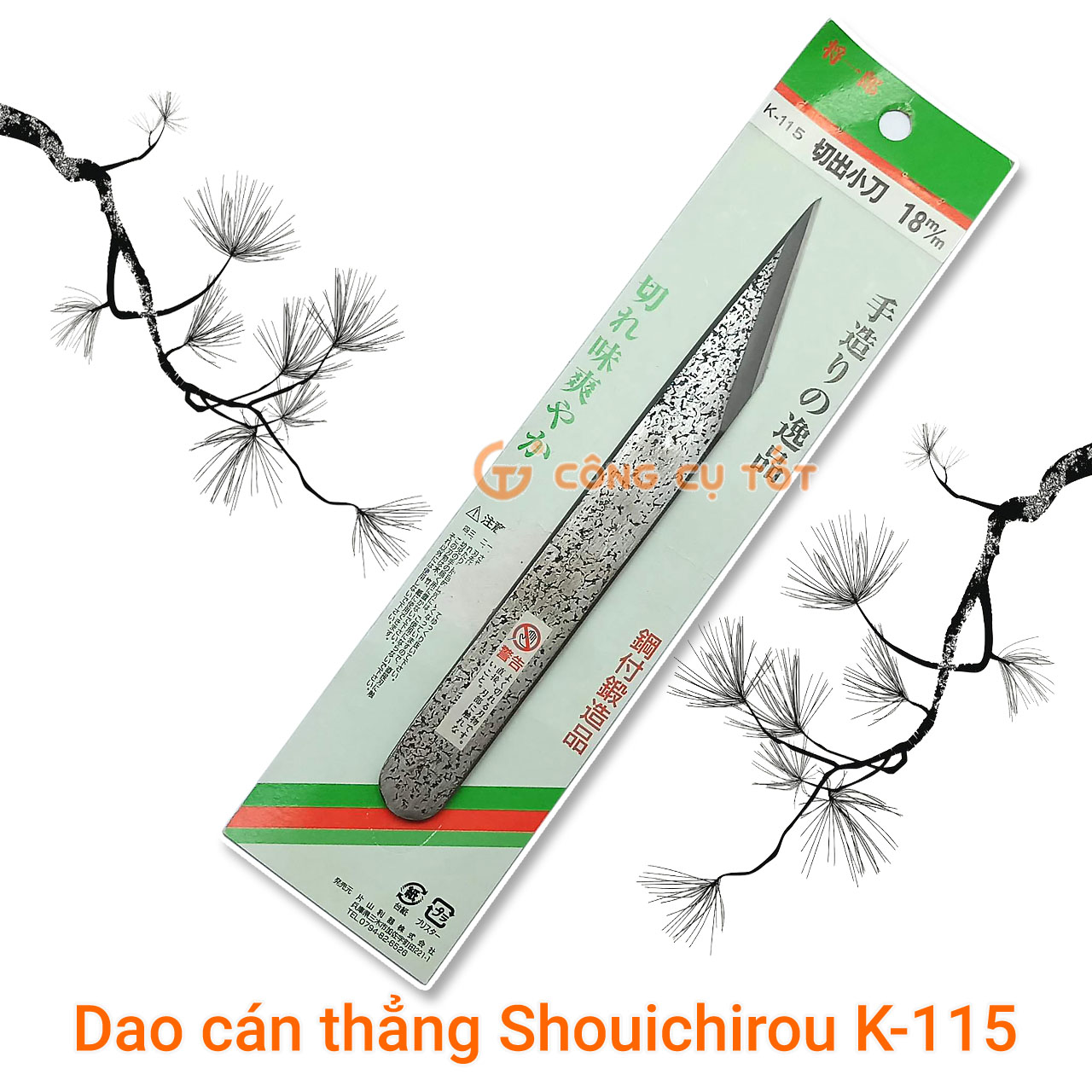 Dao ghép cành cán thẳng shouichirou nhật bản k-115 - 18m/m, k-117 - 24m/m, k-131 - 2/7mm, k-130 - 24m/m