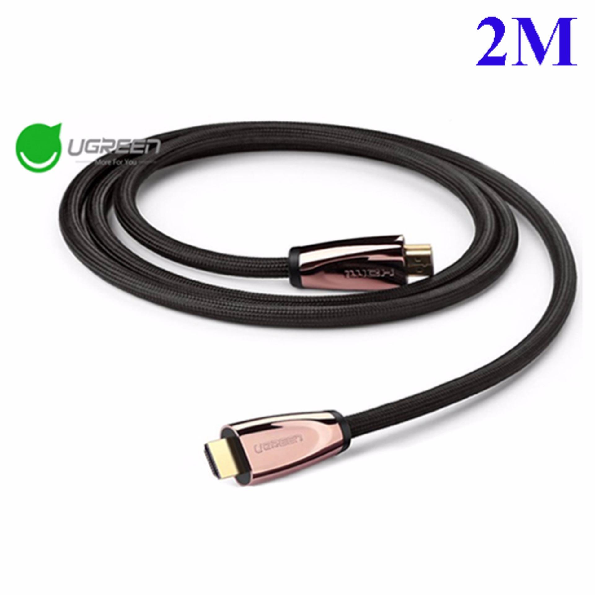 Cáp HDMI 2.0 dài 2M cao cấp hỗ trợ Ethernet 3D 4K Ugreen UG-30603 (Đen)