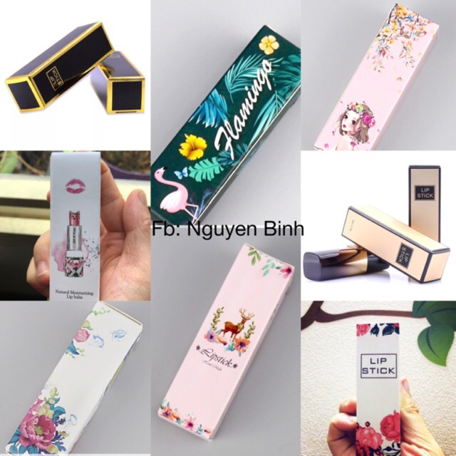 Combo 4 chiếc vỏ hộp giấy đựng son
