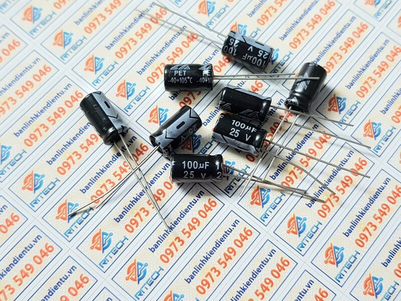 Tụ hóa 100uf 25v
