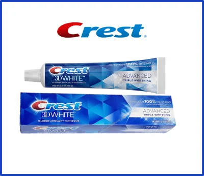 [HCM]Kem đánh răng Crest 3D White Advanced Triple Whitening Toothpaste 158g