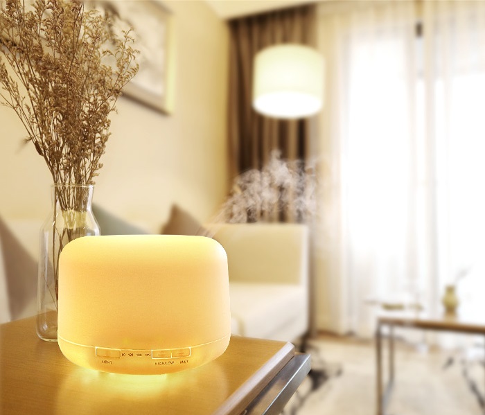 Máy Xông Tinh dầu cao cấp AROMA vân gỗ
