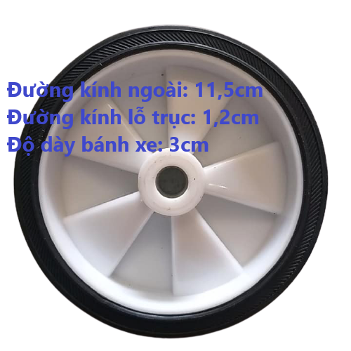 Bánh xe cao su siêu bền nhiều kích thước