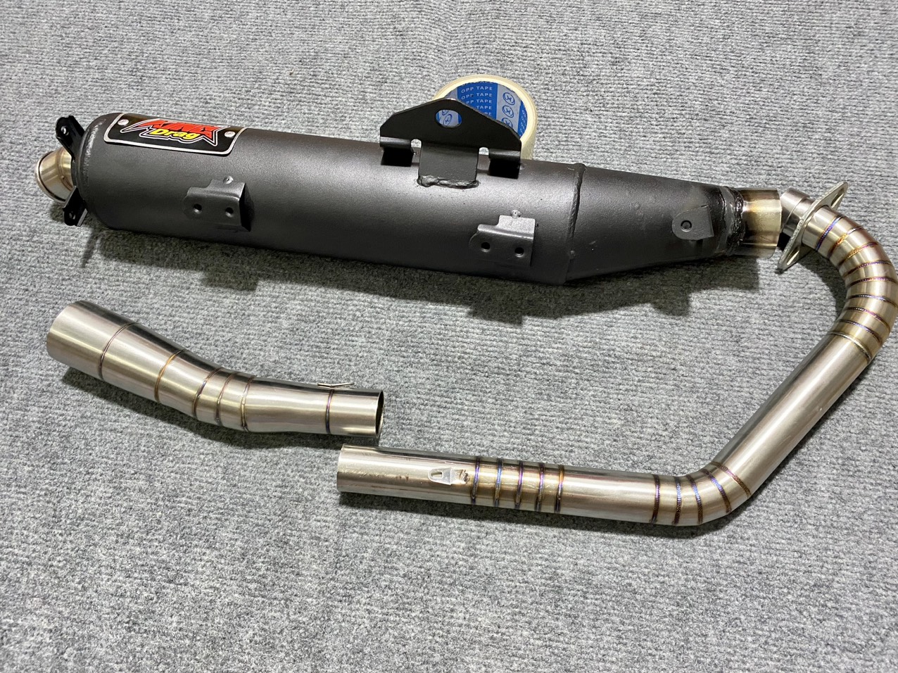 Pô kingdrag exciter 150 cổ tăng 2 khúc 34-51 from ghép cực đẹp