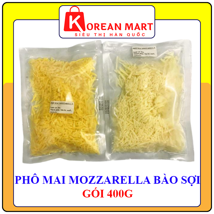 Phô mai bào sợi Mozzarella Đức gói 400g
