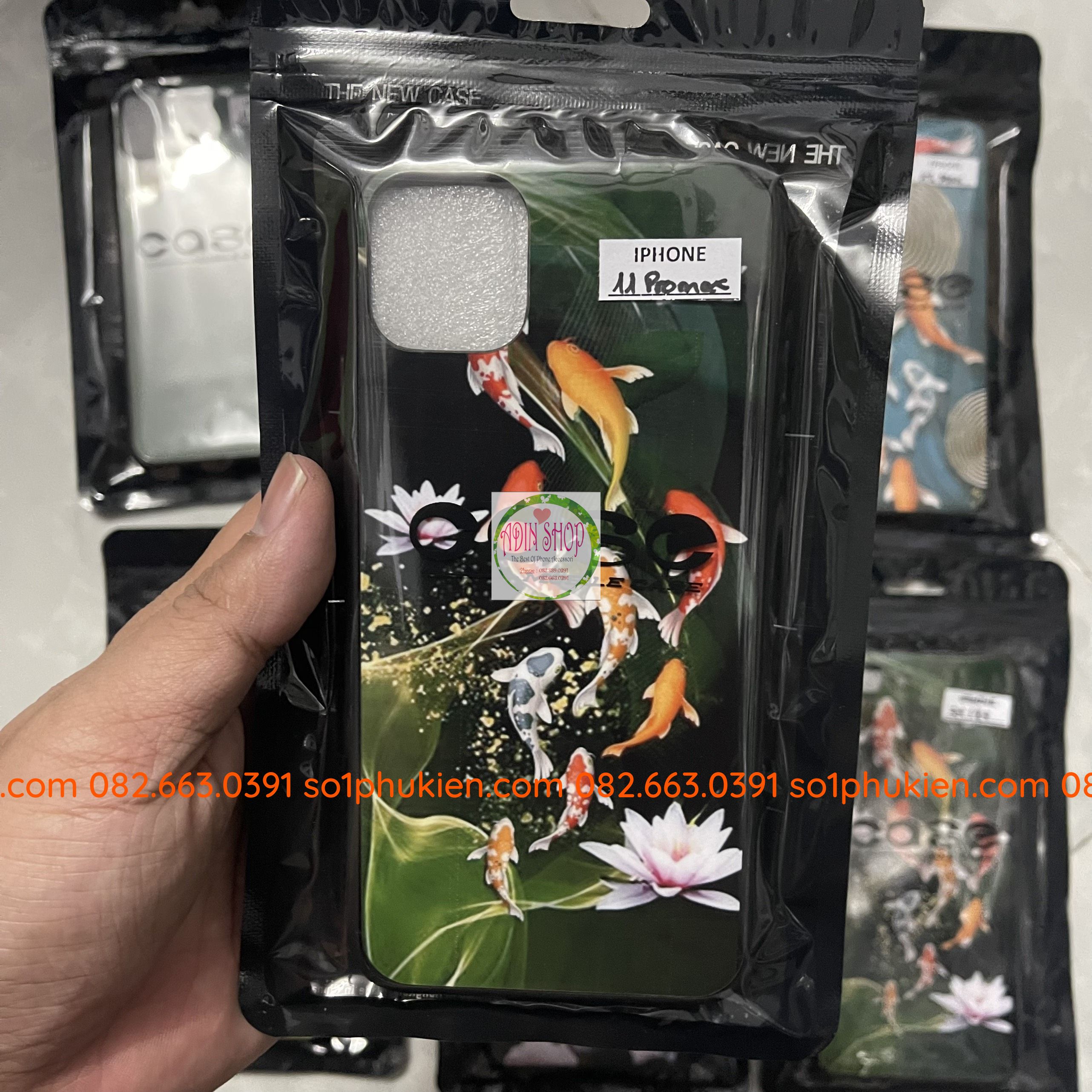 [HCM]Ốp lưng kính IPhone 7 plus/ 8 plus hình cá koi đẹp