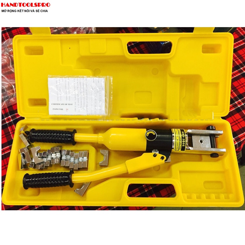 Kìm bấm cos thủy lực 300 mm2 12 tấn tlp hhy-300e