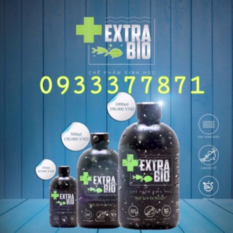 Men Vi Sinh Extra Bio 250ml cao cấp cho cá cảnh Vi Sinh ExtraBio - Hàng Công Ty