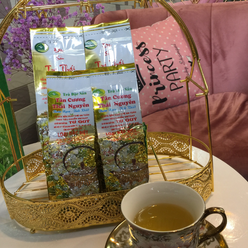 Trà xanh hảo hạng  Tư Quý( combo 2 gói 100g)
