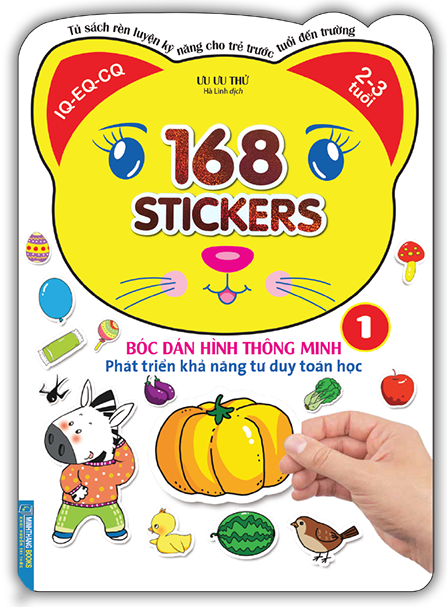 168 sticker (quyển 1)-Bóc dán hình thông minh phát triển khả năng tư duy toán học