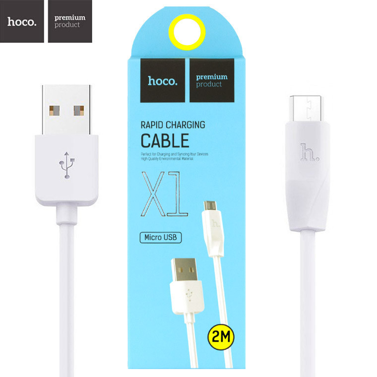 Cáp Sạc Nhanh Hoco X1 Ss Micro Dài 2M - Chính Hãng