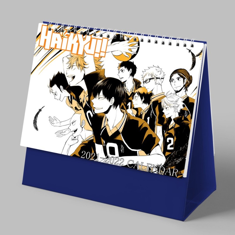 (Lịch 2021-2022) Lịch HAIKYUU! Vua Bóng Chuyền chibi anime in ảnh đẹp lịch để bàn xinh xắn tiện lợi