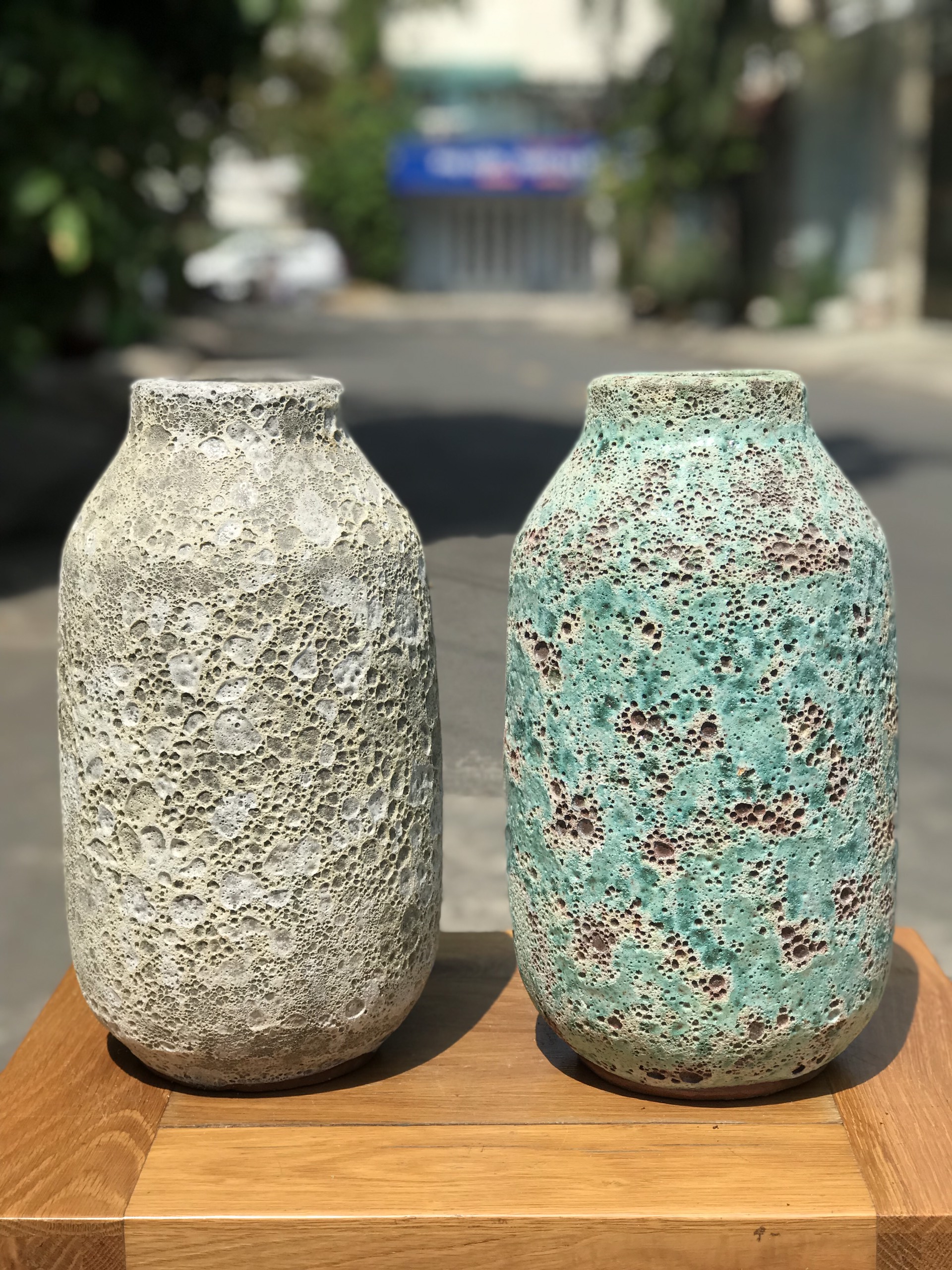 BÌNH HOA ATLANTIC GỐM SỨ MEN SÔI CẮM HOA TRANG TRÍ DECOR