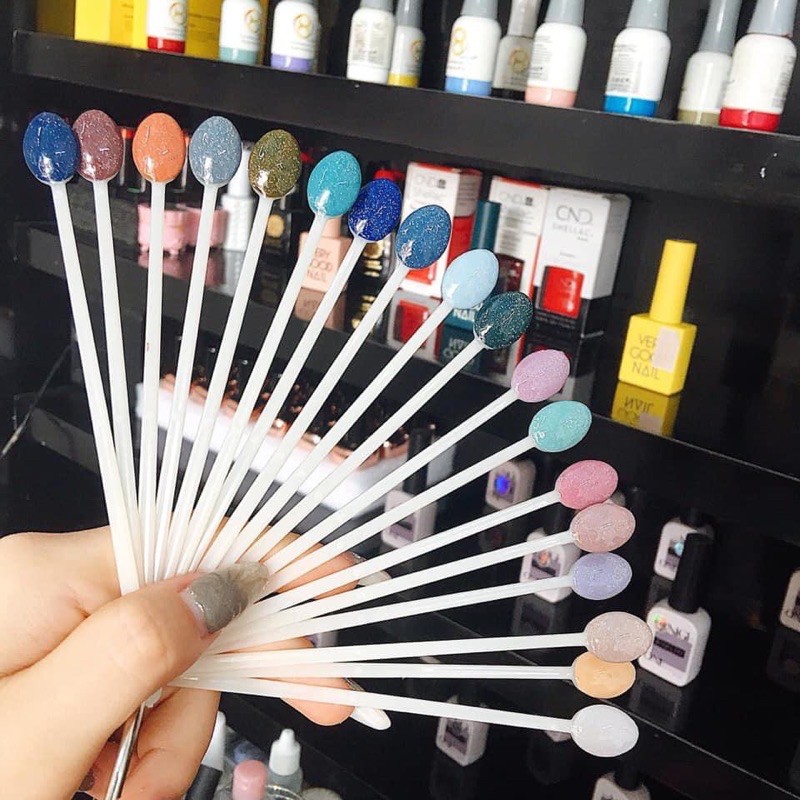 Móng que sơn mẫu nail - túi 50 chiếc, móng que kẹo tròn MOON NAIL