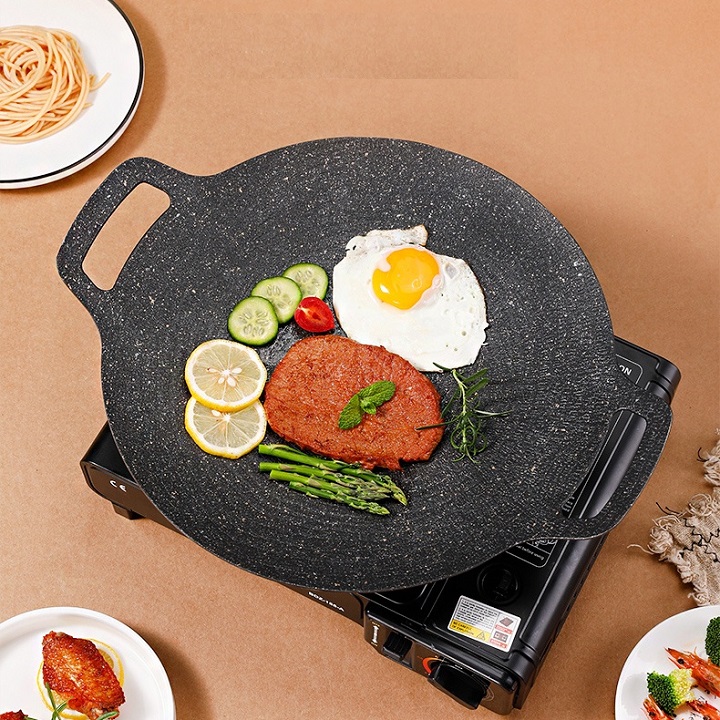 Chảo Nướng Chống Dính 34 cm Dùng Được Cho Bếp Từ