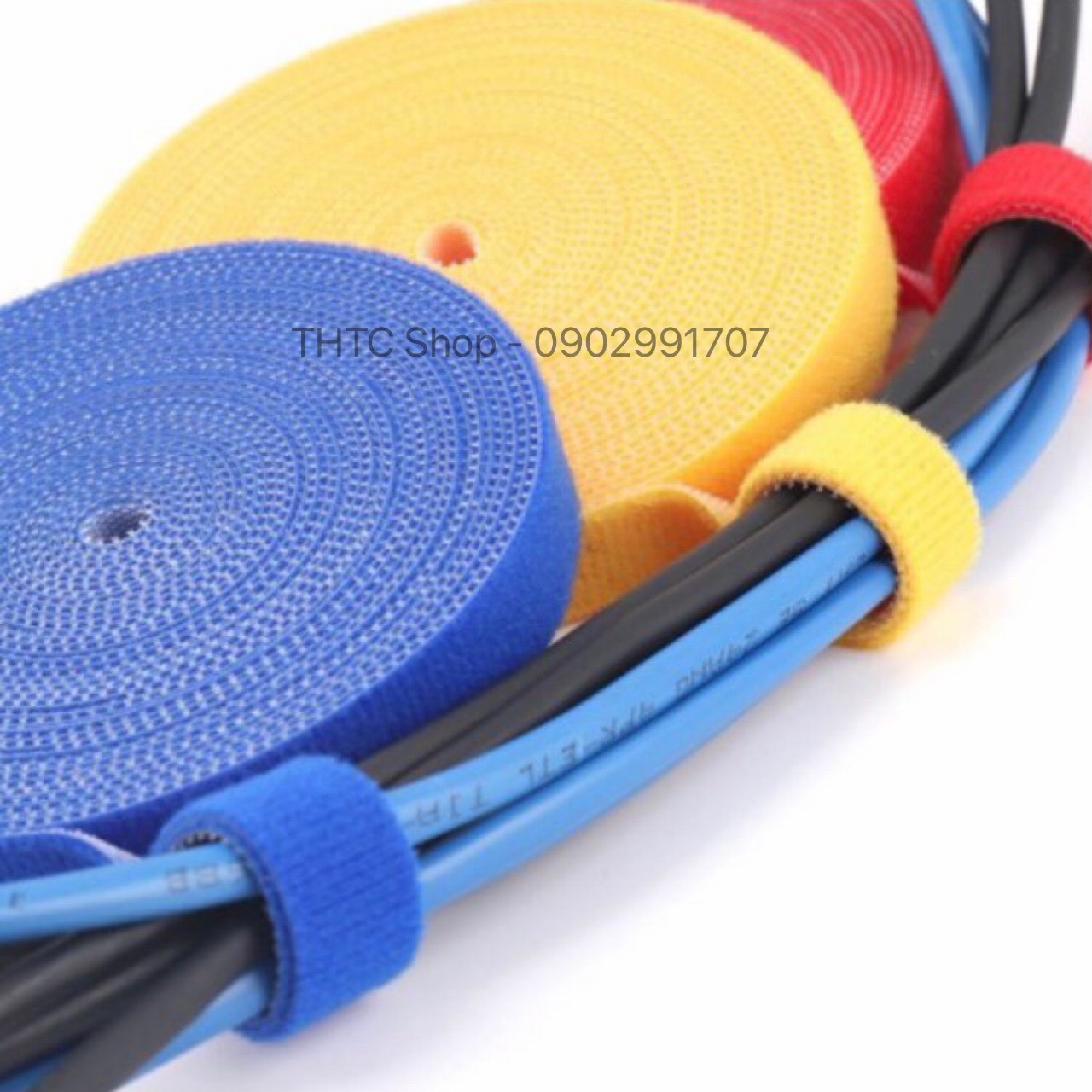Dây khóa dán 2 mặt - Dây Velcro 45m/cuộn
