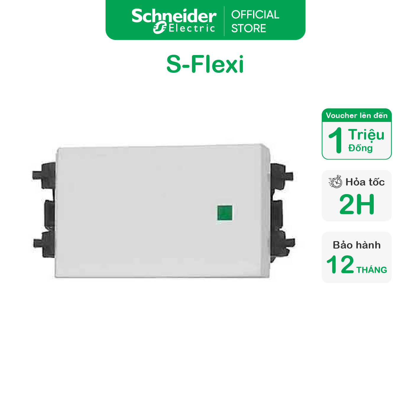 Công tắc 1 chiều size s/ m/ l 250vac 16a trắng - schneider electric - f50m1_we f50m1_5_we f50m2_we f50m4_we