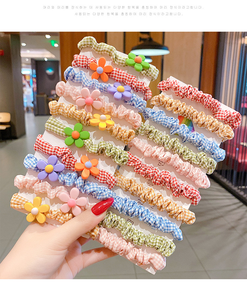 Dây buộc tóc, cột tóc scrunchies hoa quả dễ thương Hàn Quốc