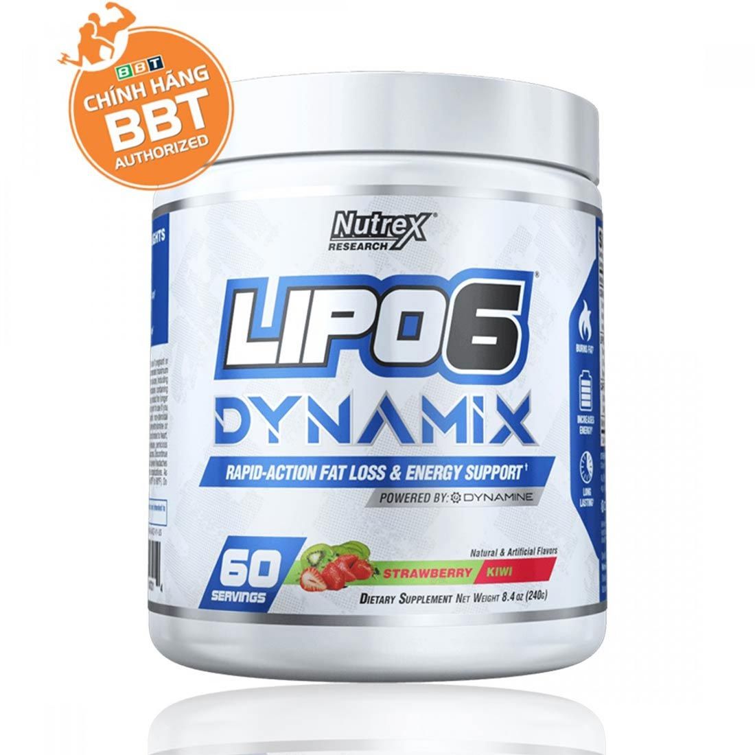 Giảm MỡNutrex Giảm Cân Lipo 6 Dynamix Pre-workout Tăng Sức Mạnh Kiêm Đốt Mỡ