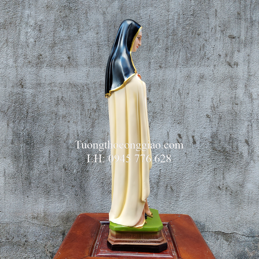 Tượng bà Thánh Teresa 50cm composite