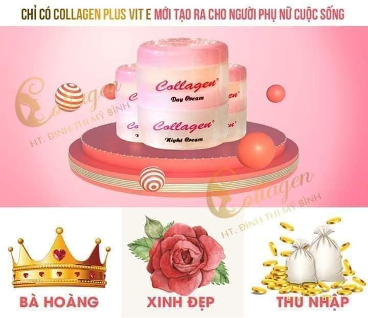 Kem COLLAGEN PLUS VIT E(không soap) dưỡng trắng cho da nám