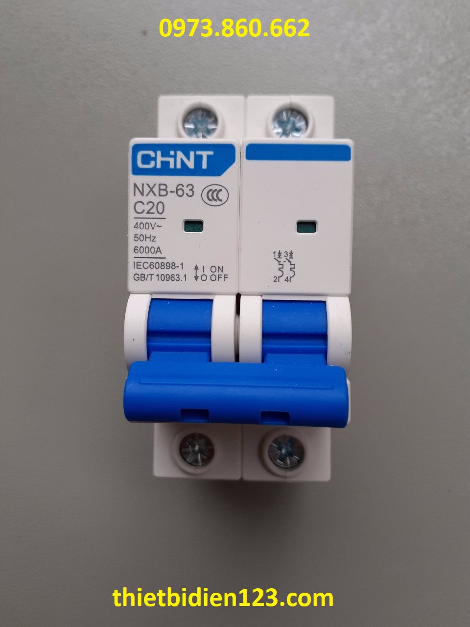 Aptomat CHINT NXB 1P/2P 16A~63A