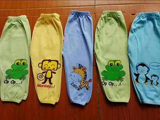 Quần chục dài cotton hình thú cho bé ( set 10 quần )
