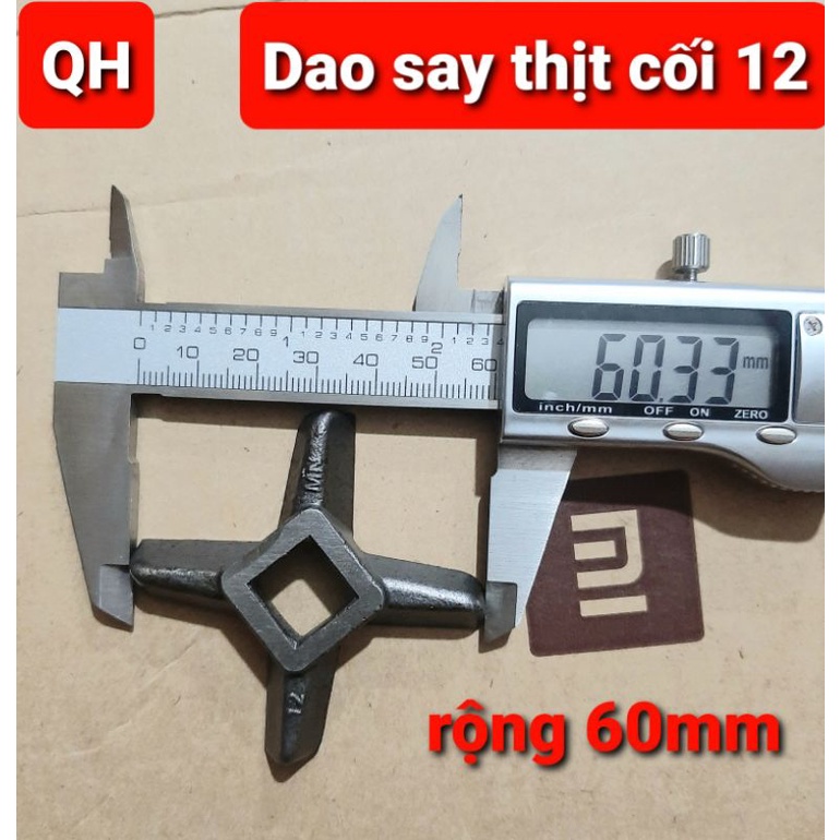 Dao xay thịt đầu 12 - Lưỡi dao xay thit  máy 12
