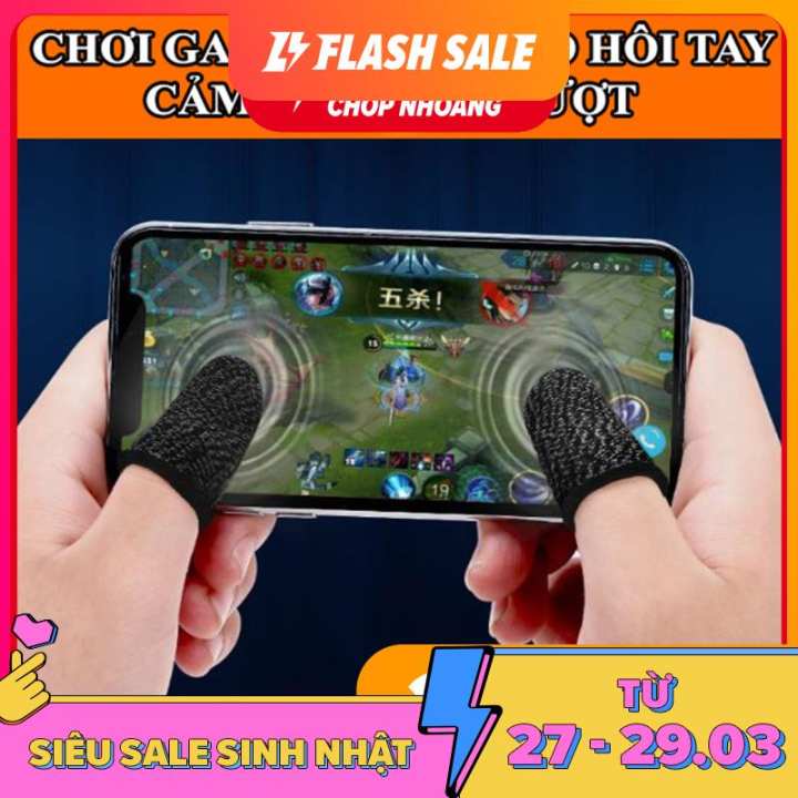 Bao tay chơi game chống mồ hôi cho điện thoại – Găng tay chơi pubg mobile, free fire, liên quân mobile cảm ứng mượt