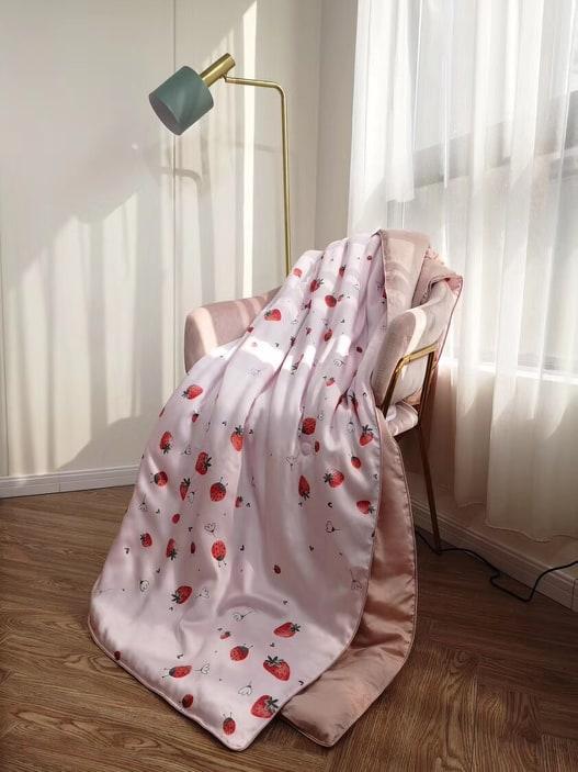 Bộ chăn ga gối lụa tencel tơ tằm thiên nhiên (MS03)