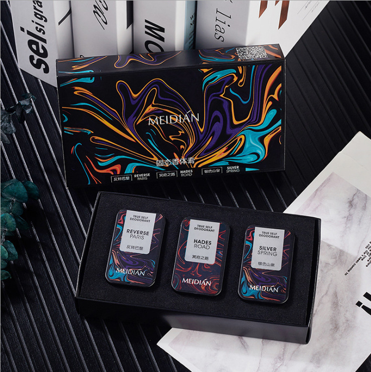 Sét 3 hộp nước hoa meidian dạng sáp
