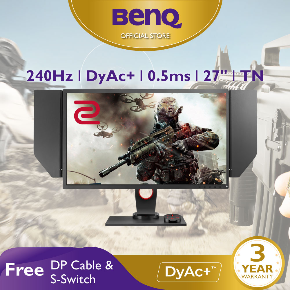 Màn hình chơi Game FPS BenQ ZOWIE XL2746S 240Hz 27 inch IPS 0.5ms DyAc™ eSports Gaming FPS (CSGO, PUBG, ...)
