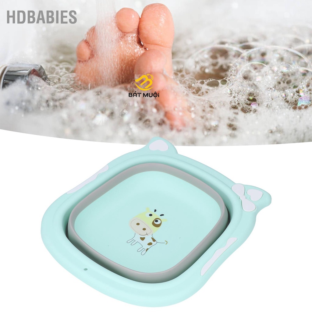Thau/ chậu nhựa gấp gọn cho bé - BAT MUOI