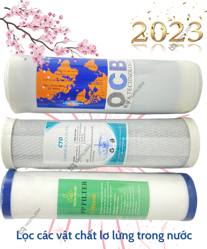 Lõi lọc nước số 1, 2, 3 Công Nghệ Mỹ OCB